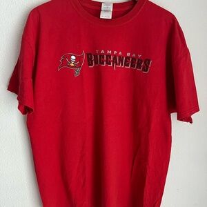 Tampa Bay Buccaneers Red Gildan Heavy Cotton T-Shirt